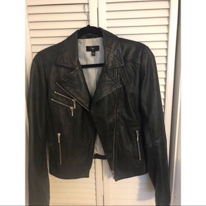 Aqua Leather Jacket